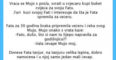 VIC DANA:  Mujo, Fata i 30 godina braka