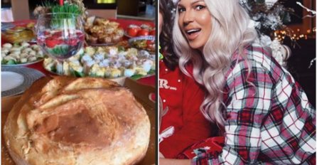 KARLEUŠA ZAGRNULA RUKAVE I ZAMIJESILA POGAČU, POHVALILA SE BOGATOM BOŽIĆNOM TRPEZOM: Jednim komentarom nasmijala Srbiju, ŽALI DUŠKA I KINU!