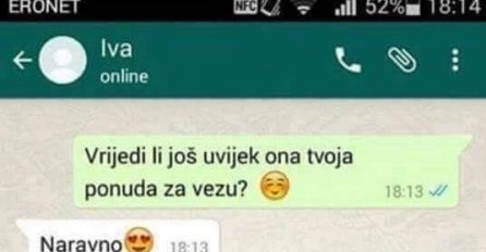 PRIJE DVA MJESECA SAM GA ODBILA, A ONDA SAM ODLUČILA PROVJERITI VAŽI LI STARA PONUDA: Razlog je urnebesan, nakon mog odgovora ga je bilo SRAM IZAĆ NA ULICU