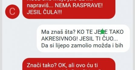POSLAO SAM JOJ PORUKU DA MI NAPRAVI NEŠTO DA JEDEM, kad je odbila rekao sam da ću JESTI KOD MAME: A onda sam dobio ovaj njen odgovor, ZLO OD ŽENE!