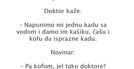 VIC DANA: Ide novinar psihijatrijskom bolnicom