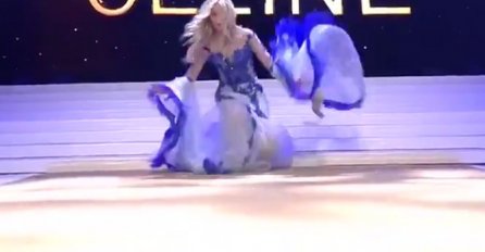 ANĐEOSKI LIJEPA MISICA JE PALA NA SCENI A ONDA JOJ JE ISPALO OVO IZ RUKAVA HALJINE: Ovo još nije viđeno na pisti, CIJELU ZEMLJU OSTAVILA U ŠOKU!