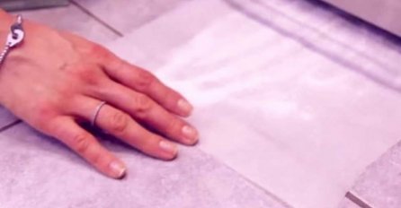 STAVILA JE BORAKS NA PAPIR ISPOD FRIŽIDERA: Čekajte dok vidite šta je izvukla! (VIDEO)