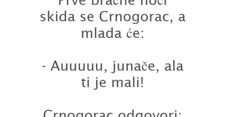 VIC: OŽENIO SE CRNOGORAC