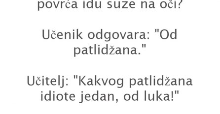 VIC : Povrće od kojeg idu suze na oči