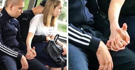 NEKO JE USLIKAO OVAJ PAR U TRAMVAJU I SAD LJUDI PLAČU OD SMIJEHA: Vidite li sporni detalj? HIT