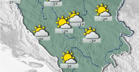 U našoj zemlji sutra pretežno sunčano vrijeme