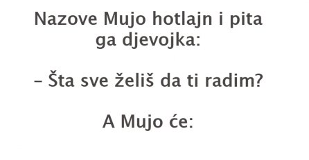 VIC DANA: Mujo i hotline