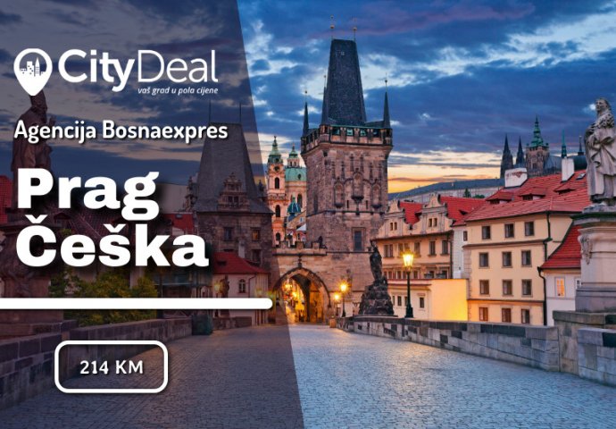 Preporučujemo: putovanje u Prag za 1. mart sa agencijom Bosnaexpres!