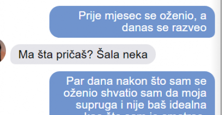 DRUG SE OŽENIO PRIJE MJESEC DANA, A DANAS SE RAZVODI: Kad mi je poslao sliku svoje žene, MUKA MI DOŠLA, EVO ŠTA JE URADILA DAN PRIJE SVADBE