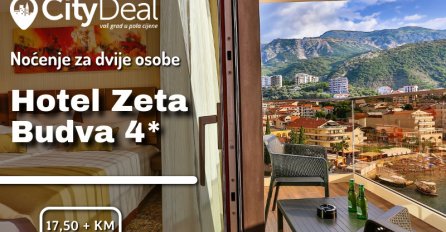 Krenite na uzbudljivo putovanje u Budvu i smjestite se u Hotel Zeta 4*!