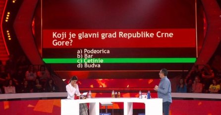IMAMO BLAM GODINE, NA EKRANU SE POJAVILO PITANJE KOJI JE GLAVNI GRAD CRNE GORE: Odgovor Voje i Sanje je ostavio sve u ŠOKU, ZAR JE OVO MOGUĆE? (FOTO)