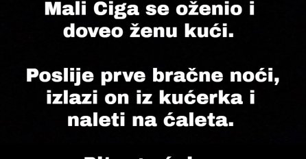 VIC: Oženio se mali ciga