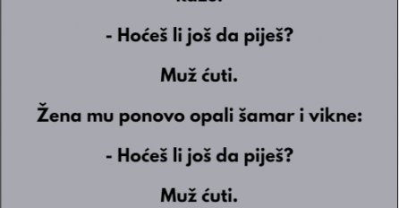 VIC DANA: Muž dođe pijan kući