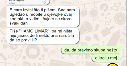 LISTAO SAM IMENIK OD DJEVOJKE I NAŠAO IME "HAMO LIMAR": Javio sam mu se, a kad mi je NAPISAO ŠTA NJIH DVOJE RADE, SAMO SAM SE SRUŠIO, recite mi da je san