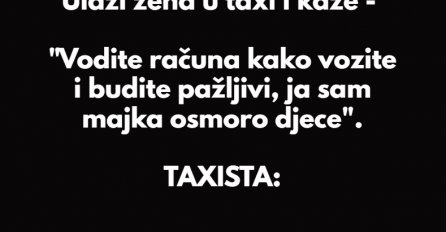 VIC DANA: Ulazi žena u taxi
