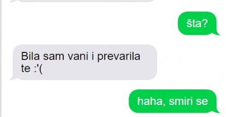 PRIZNALA SAM MU DA SAM GA PREVARILA, ALI KAD MI JE POSLAO OVU ZADNJU PORUKU SUZE SU MI SAME KRENULE: Sve sam očekivala, samo ovo NE!