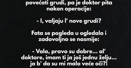 VIC DANA: Fata kod plastičnog hirurga