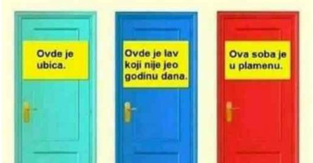 MOŽETE IZABRATI SAMO JEDNA! Na koja vrata bi ušao da spasiš svoj ŽIVOT? SAMO JE JEDAN TAČAN ODGOVOR