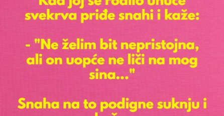 VIC DANA: Kad joj se rodilo unuče svekrva priđe snahi...