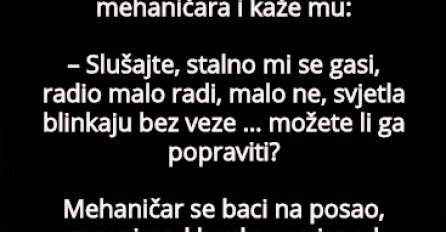 VIC: PLAVUŠI SE POKVARIO AUTO