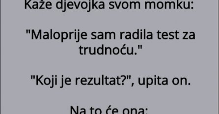 VIC: DJEVOJKA RADILA TEST ZA TRUDNOĆU