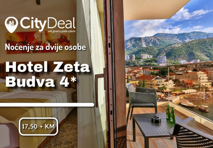 Krenite na uzbudljivo putovanje u Budvu i smjestite se u Hotel Zeta 4*!