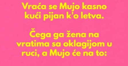 VIC  DANA: Vraća se Mujo pijan kući