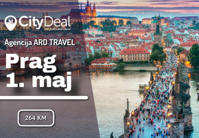 PRVI MAJ: Turistička agencija ARD Travel vodi Vas u PRAG!