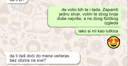 DJEVOJKA MI JE POČELA POSTAVLJATI ČUDNA PITANJA, rekao sam joj da mi je UVIJEK LIJEPA: A onda sam dobio ovu NJENU SLIKU, ŠTA JE OVO URADILA OD SEBE?