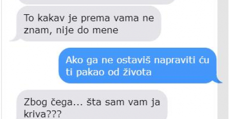 SVEKRVA MI JE NAPISALA DA MOMENTALNO OSTAVIM NJENOG SINA: Mislila sam da i on mene voli, A KAD SAM VIDJELA NJENU ZADNJU PORUKU ŽIVOT MI SE SRUŠIO 