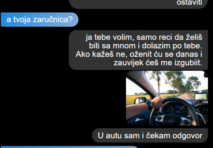 DANAS SE ŽENI MOJ BIVŠI I POSLAO MI JE OVU PORUKU: Ponudio mi da pobjegnemo skupa, RAZMISLILA SAM I OVO MU ODGOVORILA, njegova REAKCIJA ME ZAPREPASTILA!