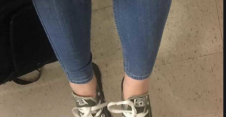 POSLALA SAM KĆERKU U ŠKOLU U OVIM FARMERKAMA: Vratili su je kući jer sa SRAMNOM PORUKOM, pogledajte gornji dio slike