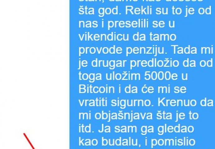 "Prije 5god su baba i deda prodali stan i dali sestri i meni po 45.000e"