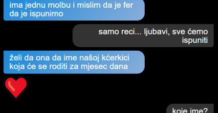 SVEKRVA JE U BOLNICI I MOM MUŽU JE DALA PAPIRIĆ SA IMENOM KOJE ĆEMO DATI NAŠOJ KĆERKI: Kad sam vidjela koje IME PIŠE, nije mi bilo dobro, NEMA ŠANSE