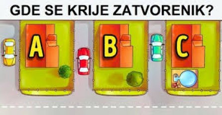 MOZGALICA ZA SAMO ONE NAJINTELIGENTNIJE: U kojoj kući je čovjek koji je upravo pobjegao iz zatvora?
