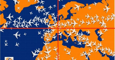 MOŽETE LI PRONAĆI AVION KOJI LETI U SUPROTNOM SMJERU?