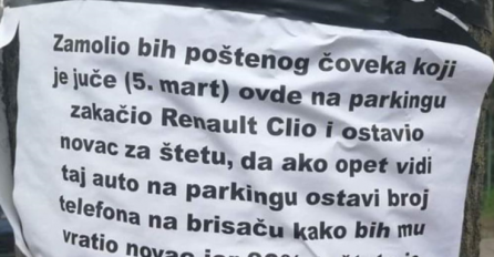 CIJELA SRBIJA DIJELI OVU SLIKU, SVI TRAŽE OVOG ČOVJEKA: Ostavio pare na brisaču zbog štete, A SAD NEOČEKIVANI PREOKRET