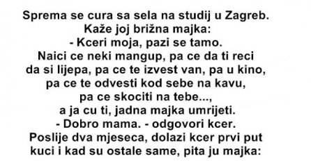 VIC: SPREMA SE CURA SA SELA ZA STUDIJ