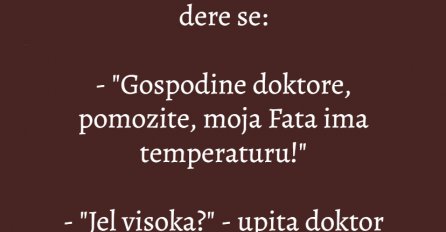 VIC: Utrčava Mujo u ambulantu