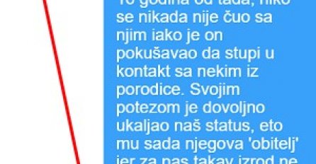 "Kada sam saznao da mi je drugi sin zaprosio hrvaticu, istog sekunda sam mu rekao da je za mene i moju porodicu mrtav"