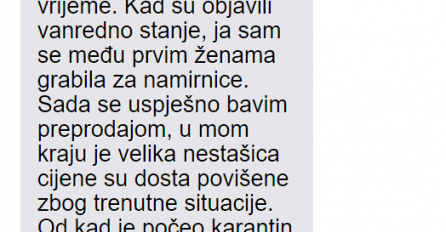 "Napravila sam zalihe na vrijeme"