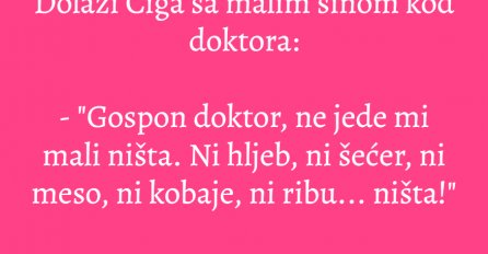 VIC: Dolazi Ciga u bolnicu s malim sinom