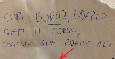 SLUPAO MU JE AUTO,  A ONDA OSTAVIO PORUKU I SVI PLAČU OD SMIJEHA: Samo vlasniku nije bilo dobro kad je OVO vidio!