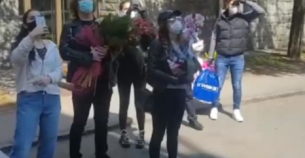 ŽELJKO MITROVIĆ SA PORODICOM ISPRED KARANTINA UČINIO PREDIVNU STVAR: Ovo treba da bude primjer CIJELOJ SRBIJI!