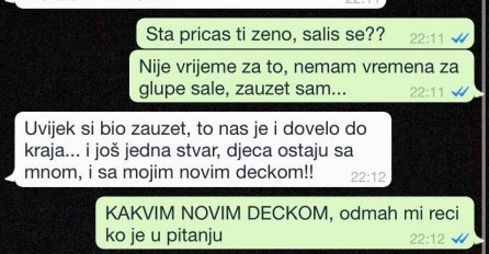 ŽENA ME OSTAVLJA, NAPISALA MI JE DA JOJ SE GADIM: A onda mi je poslala sliku SVOG LJUBAVNIKA, ZAR S OVIM IDIOTOM DA ME PREVARI?!