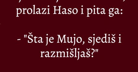 VIC: Sjedi Mujo na kamenu