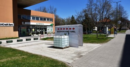 Visoko - Postavljen dezinfekcioni tunel u centru grada