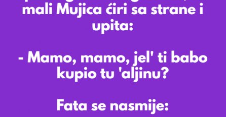VIC DANA: Fata obukla novu haljinu, pa se gleda u ogledalo