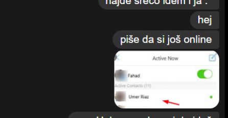 DEČKO MI JE NAPISAO DA IDE SPAVATI, A NAKON POLA SATA PISALO JE DA JE I DALJE ONLINE: Pisala sam u poruke, a on me ignorisao, A ONDA MI JE OVO NAPISAO, UŽAS!